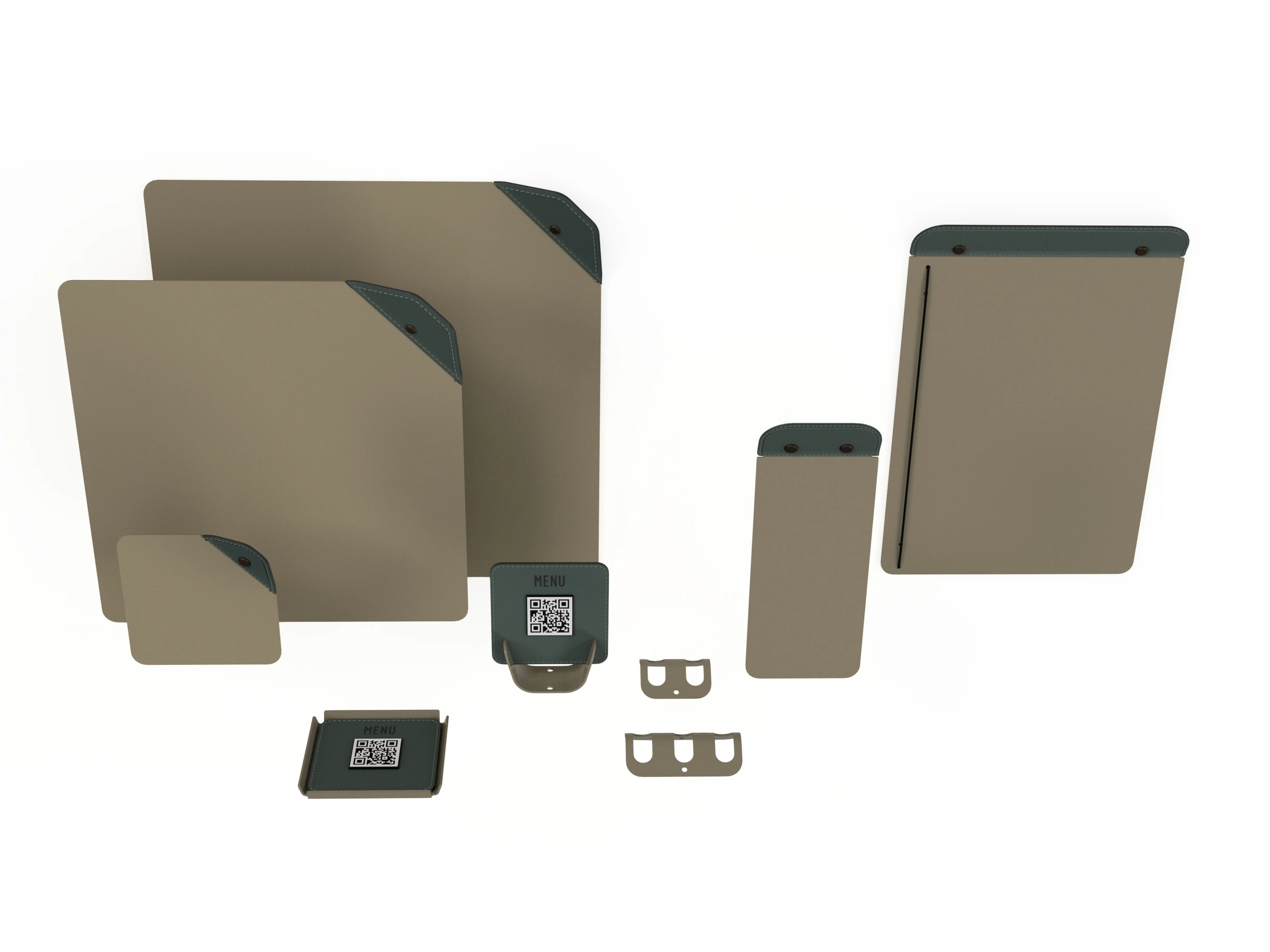 Metal – Tischaccessoires aus lackiertem Aluminium