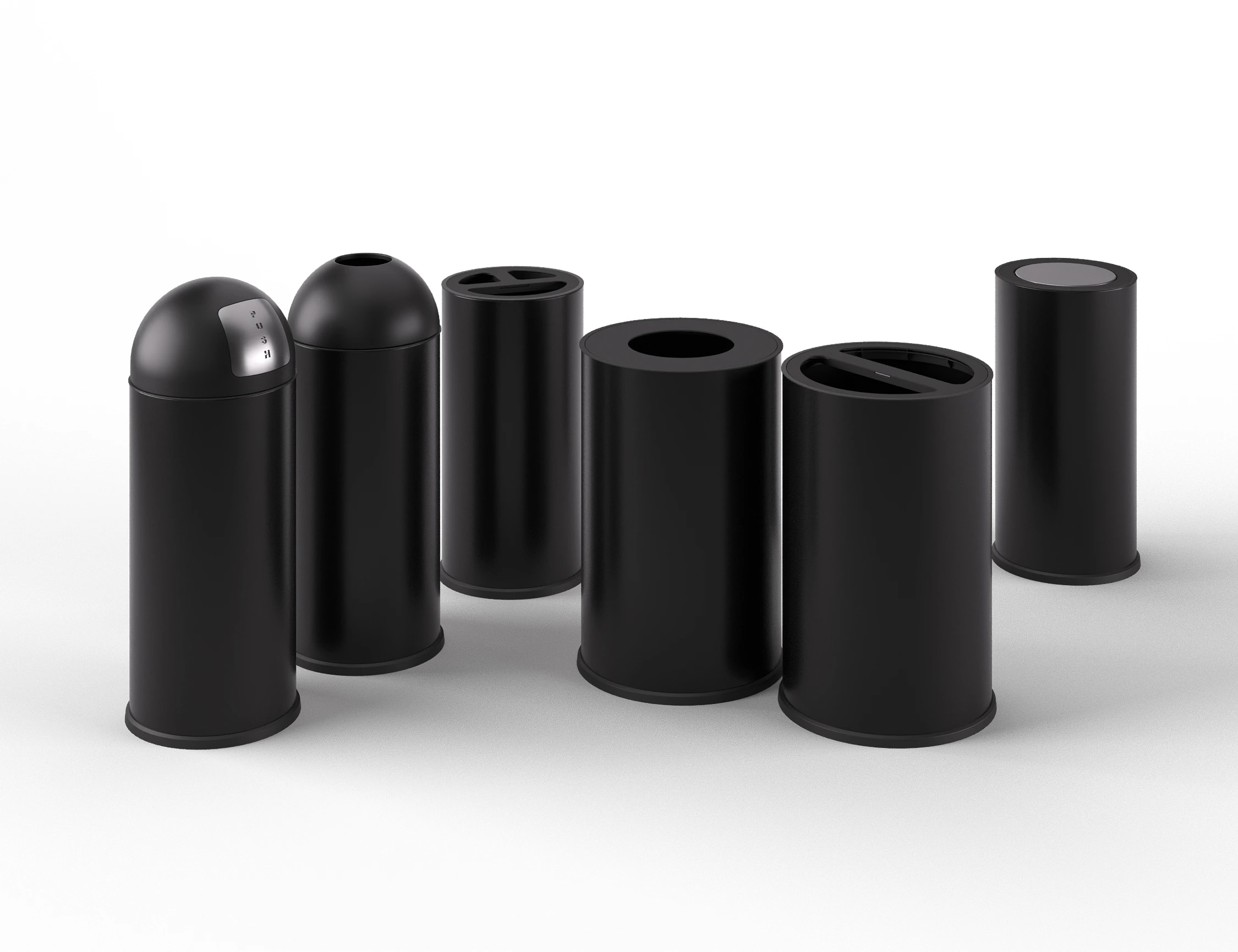 Round – Zylindrische Mülltrennbehälter
